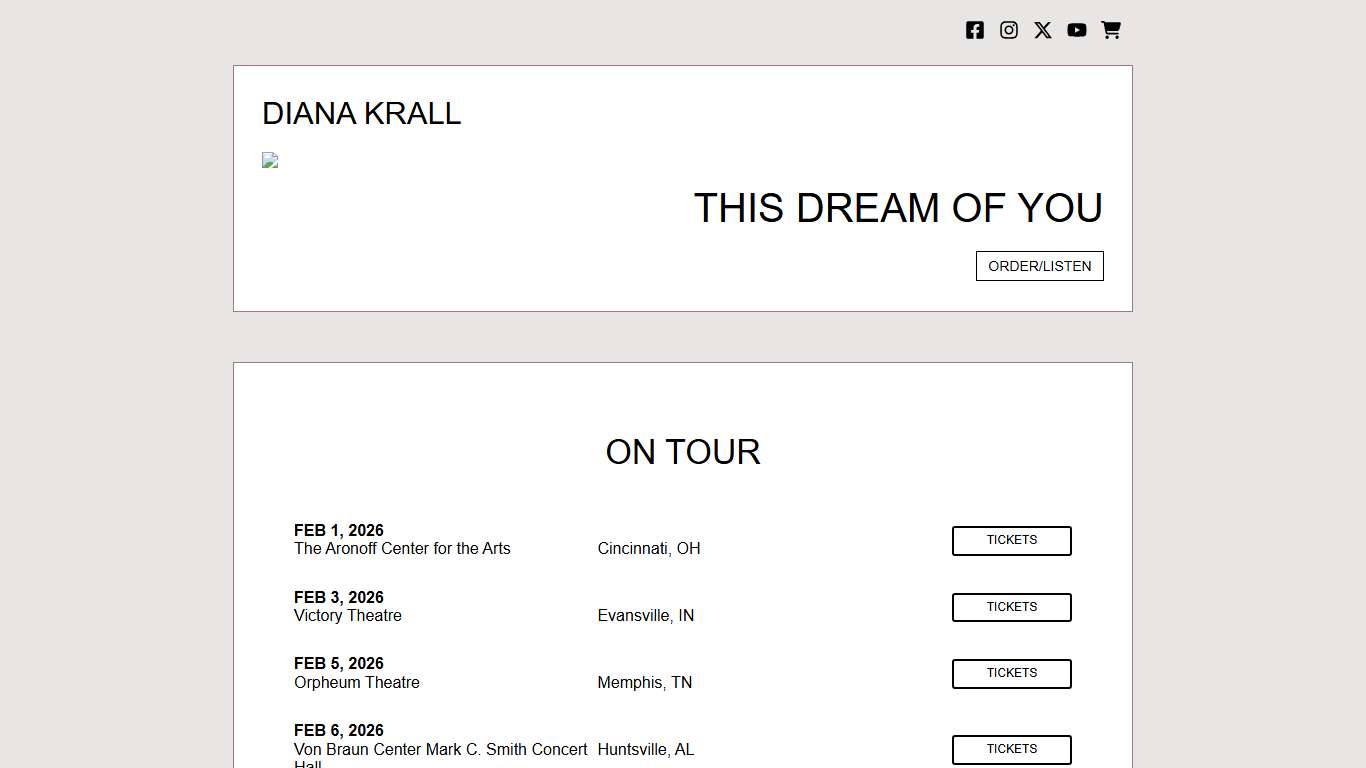 DianaKrall.com The Official Website of Diana Krall